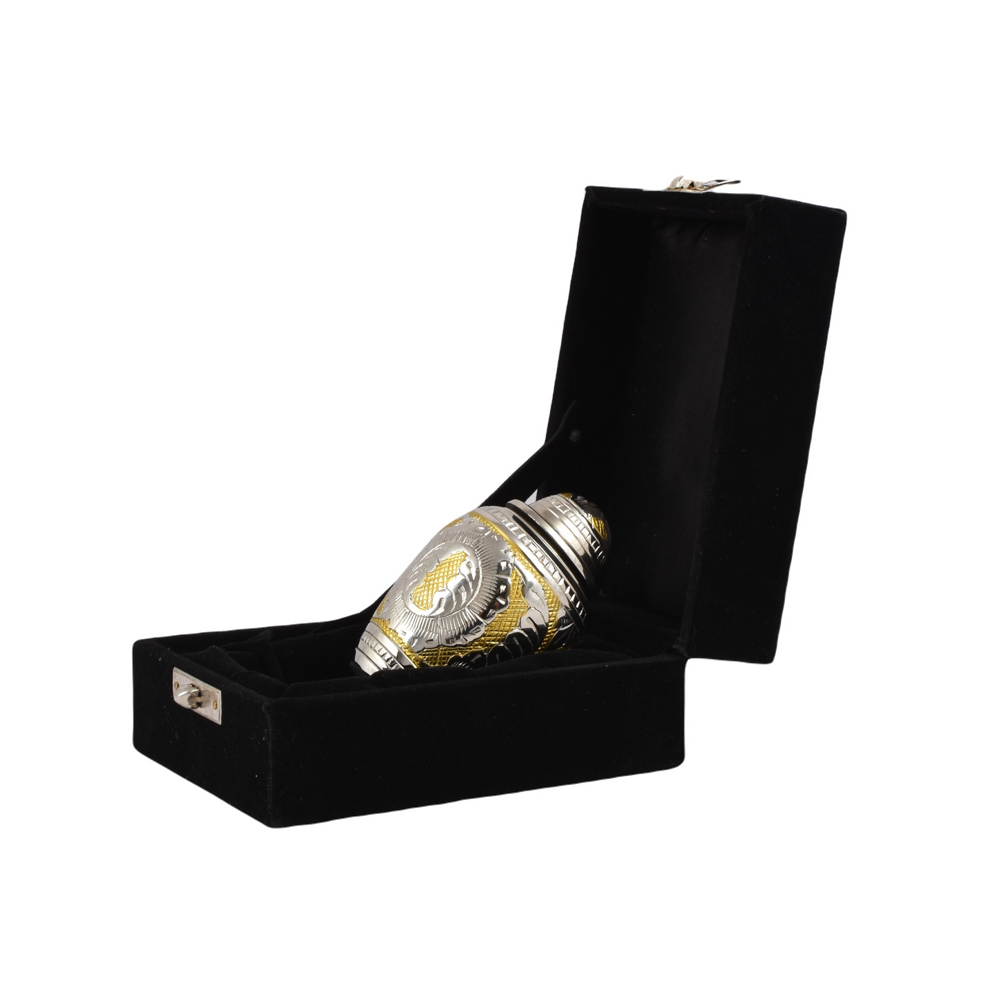 Gold & Silver Engraved Mini Keepsake Urn