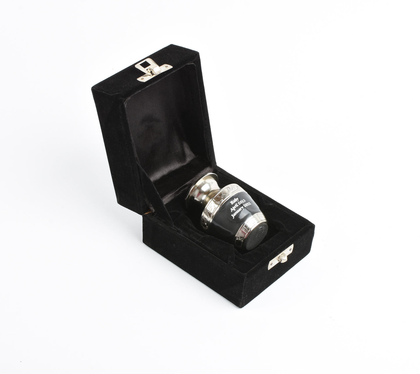 Black & Silver Mini Keepsake Urn