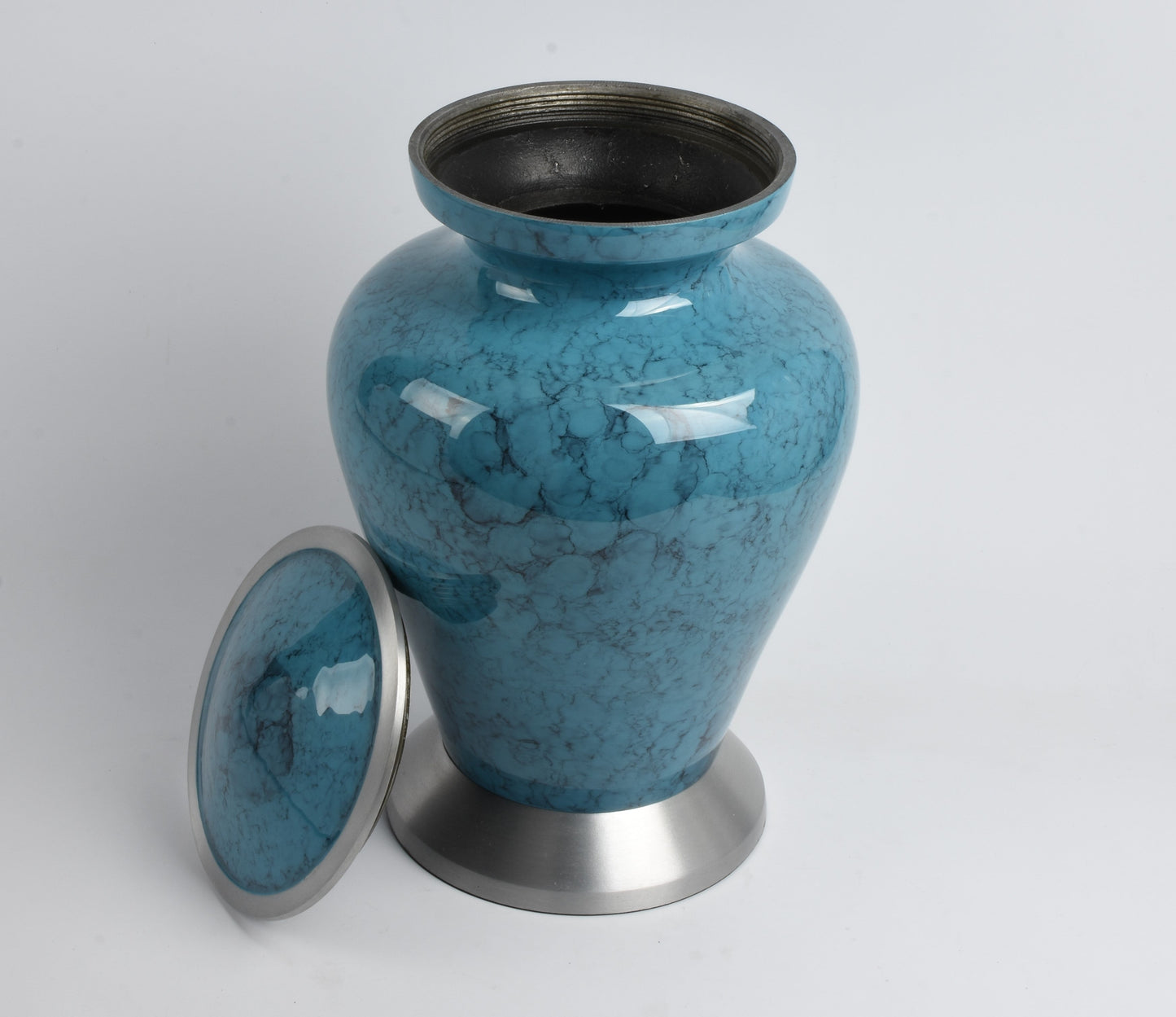Blue Cloud Large Aluminium Urn