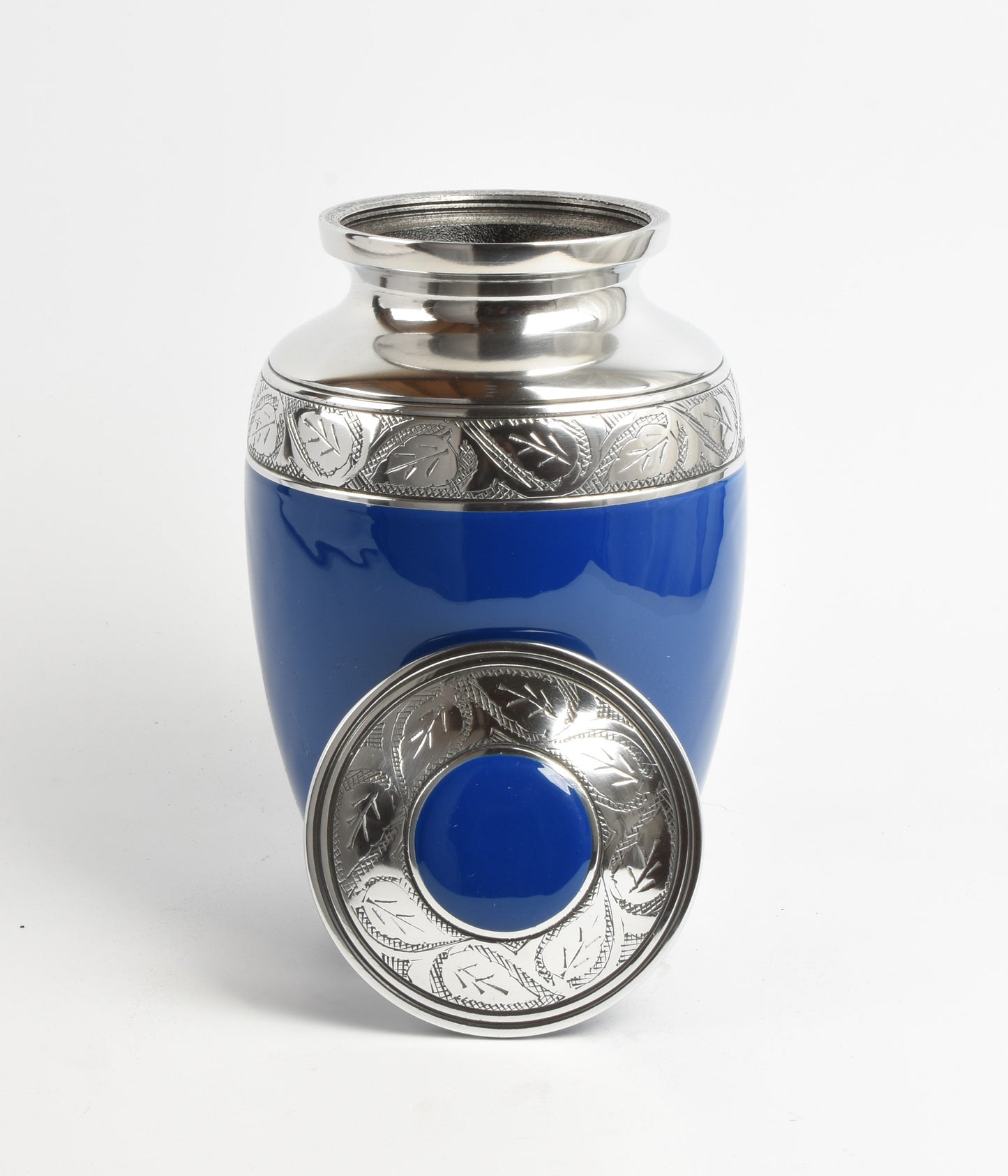 Blue 8" Medium Cremation Urn