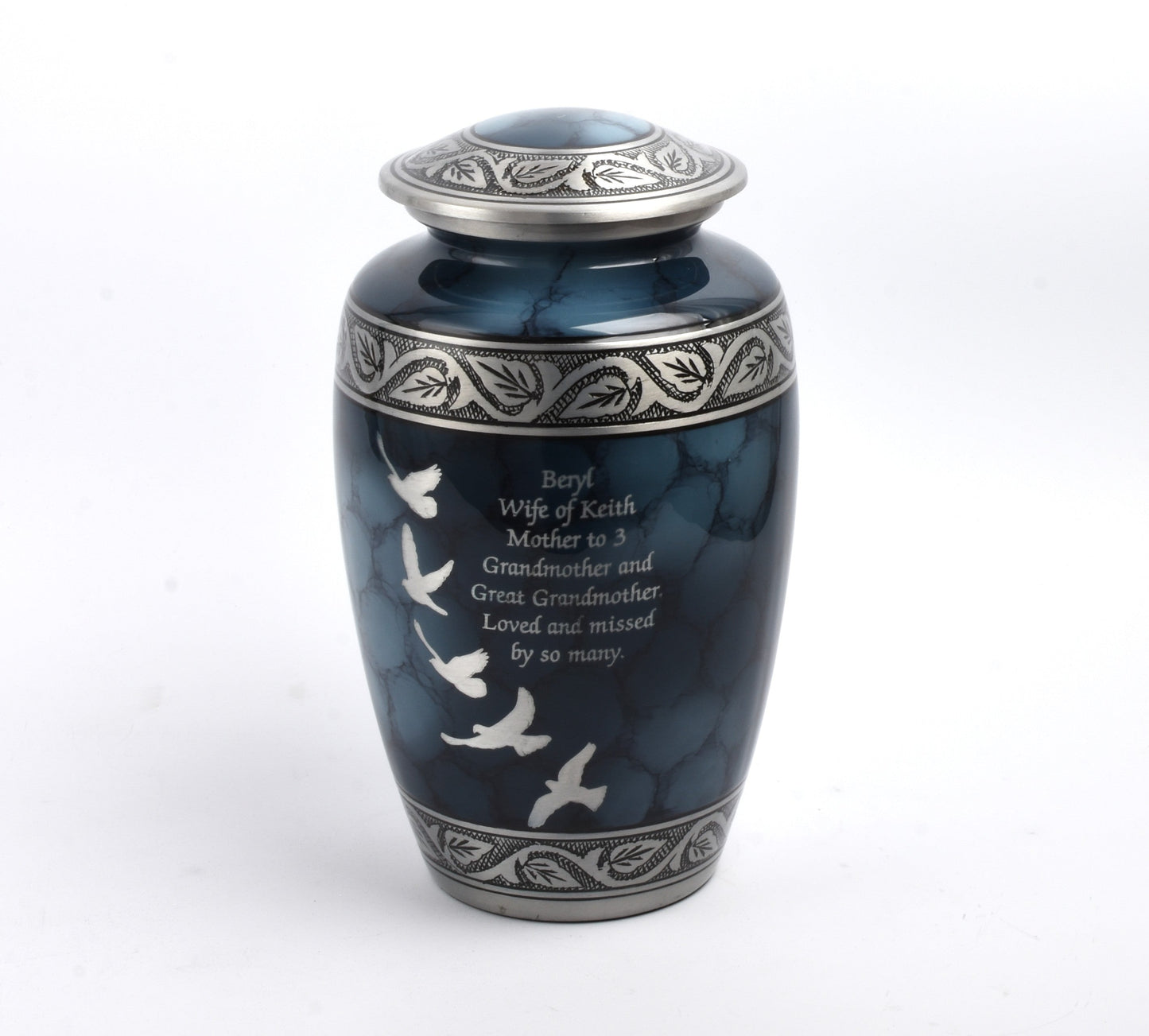 Blue Cloud Going Home Cremation Urn