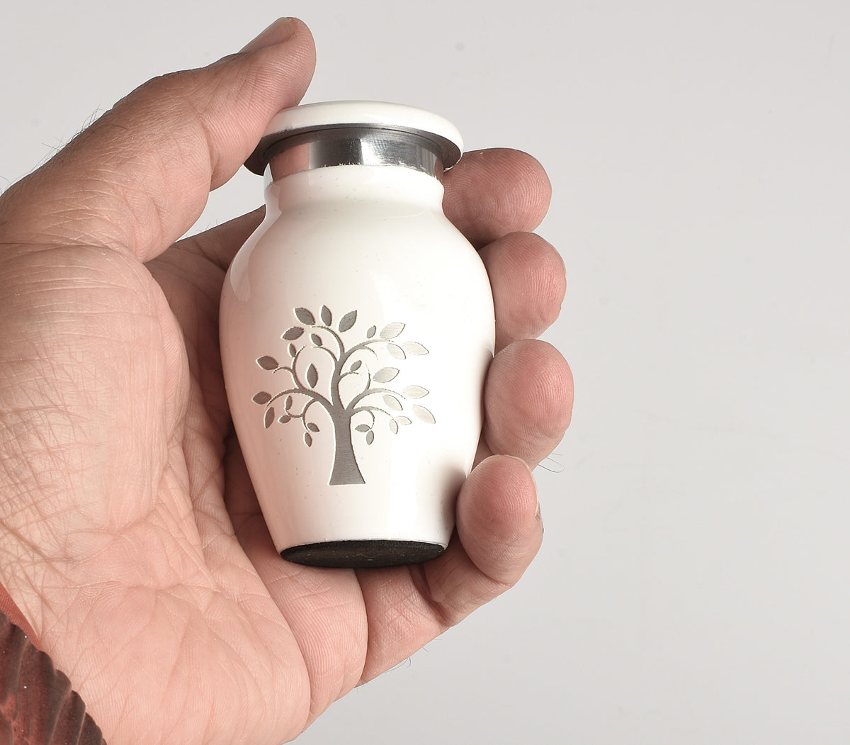 Mini White Tree Of Life Keepsake Cremation Urn