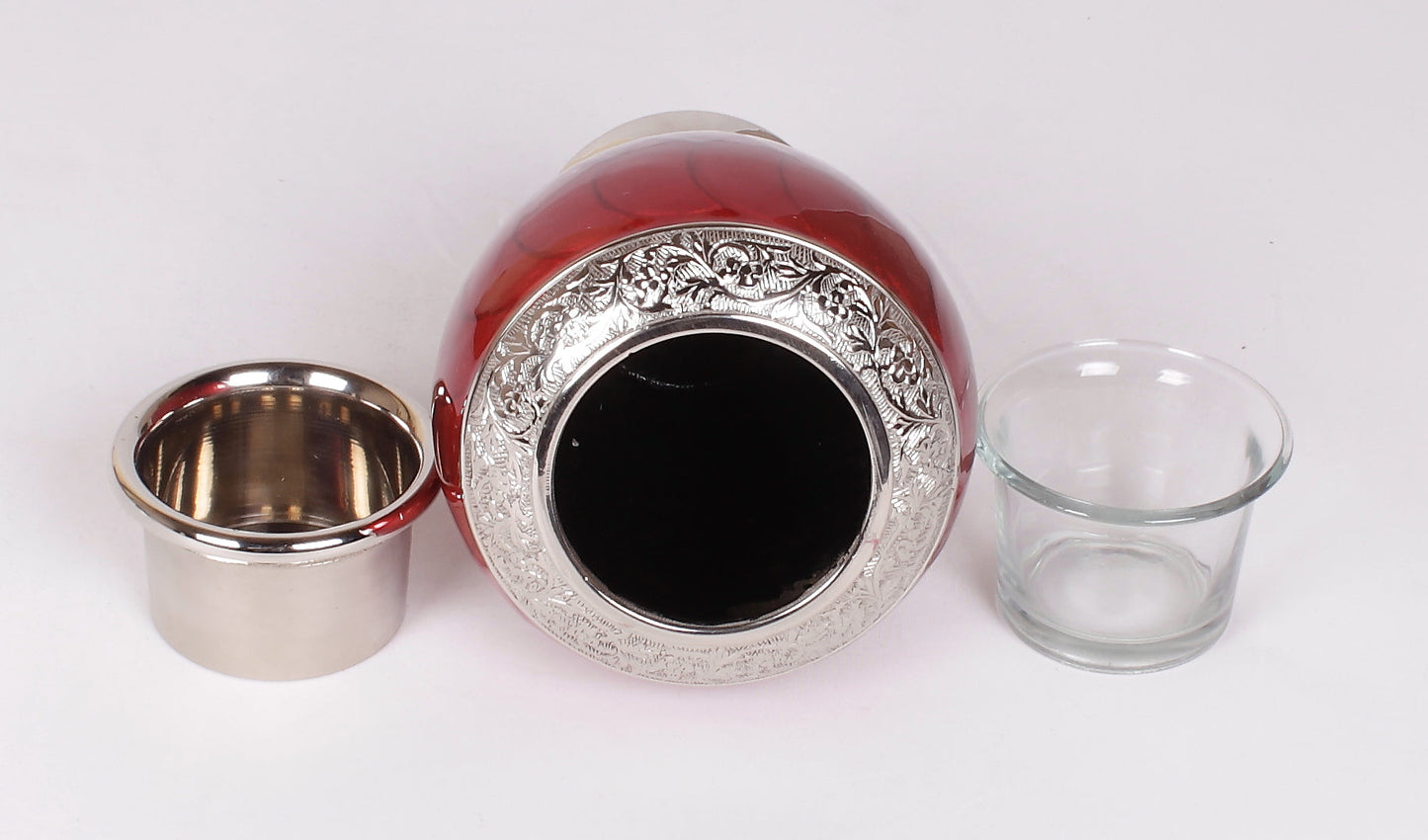 red candle urn , red child urn, Funeral memorial remembrance human ashes container mini adult child pet ashes urn teardrop brass large medium small urn
