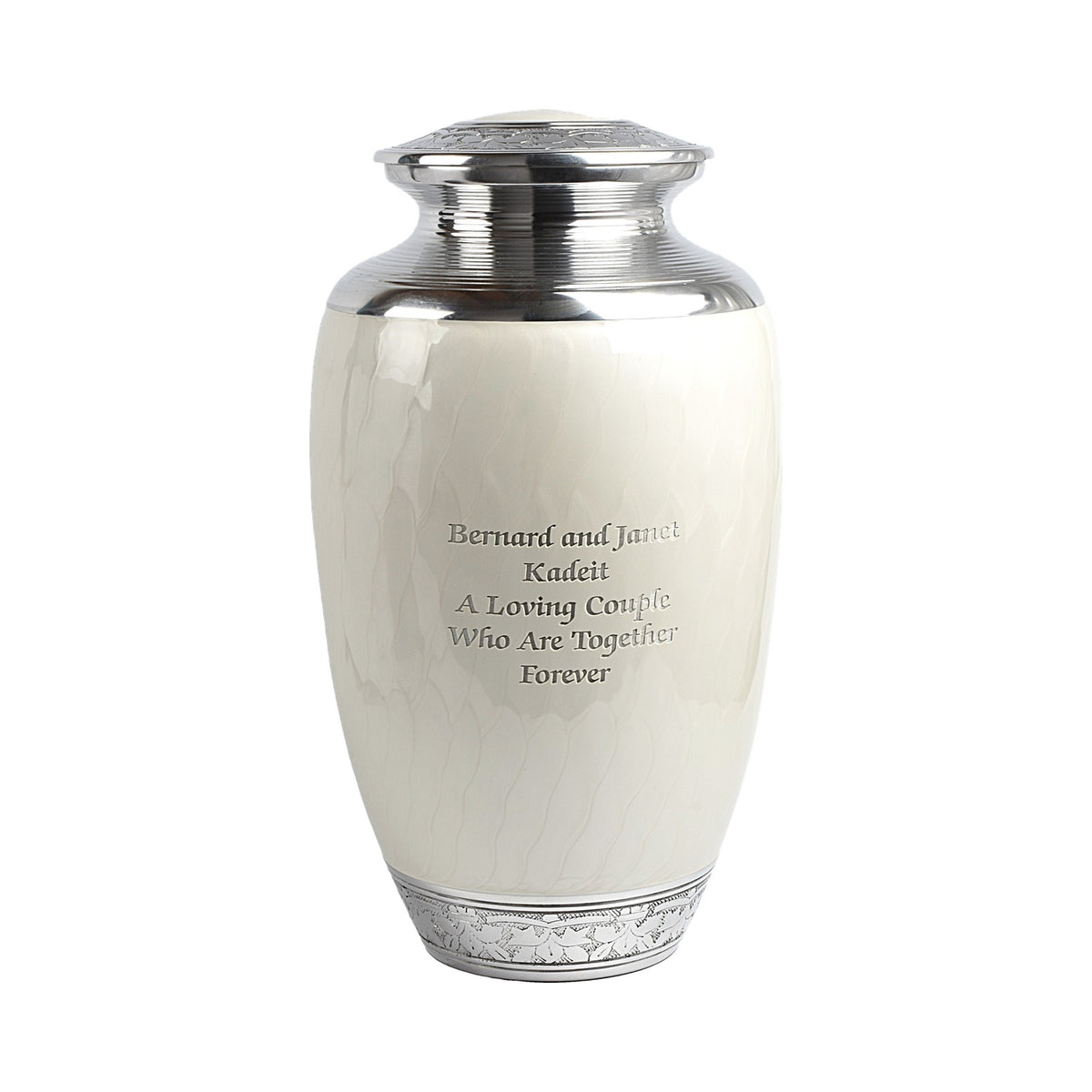 Pearl White Double Capacity Companion Urn (425 Lb/190 Kg)