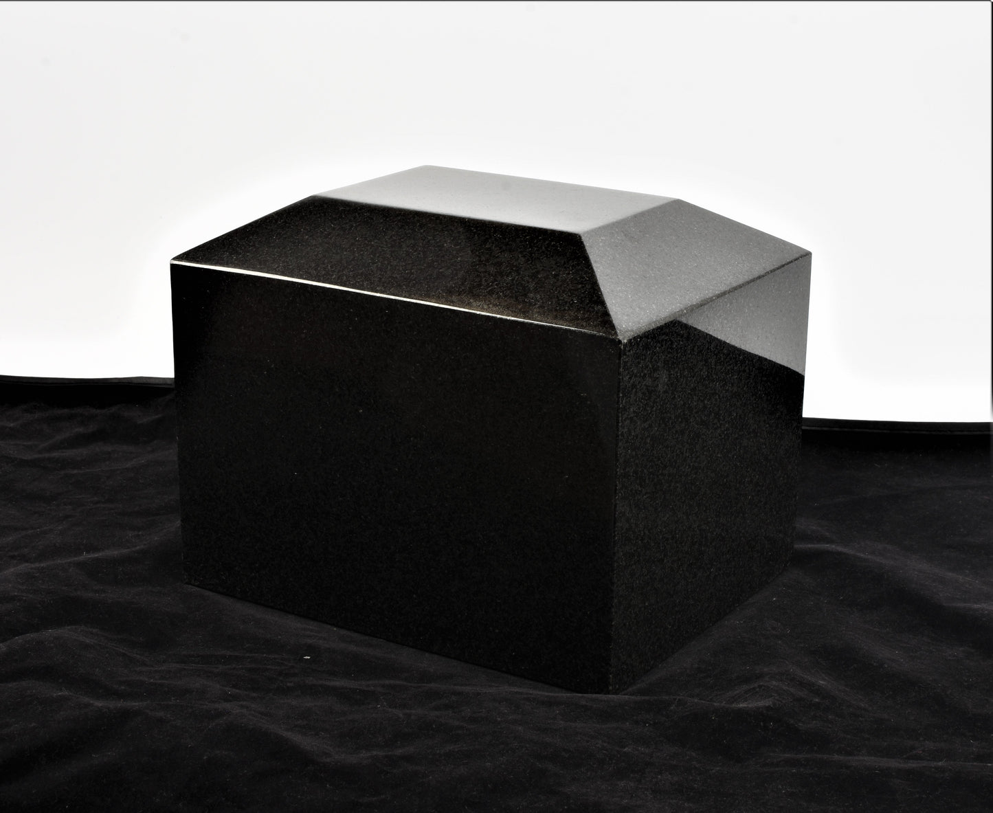 Black Large Granite Stone Marble Urn