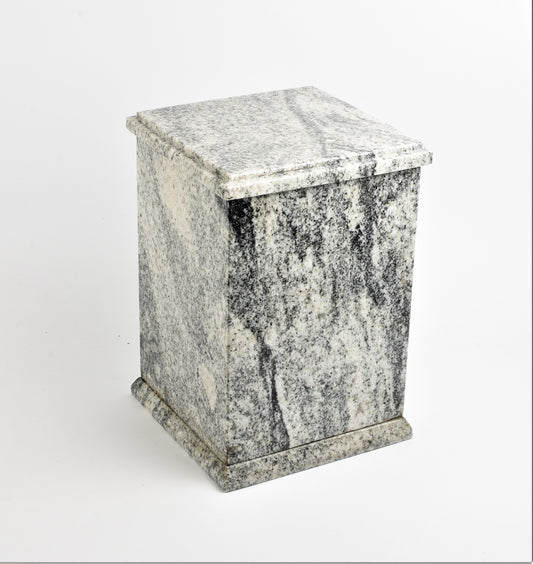 Vizag White Granite Marble Tall Urn