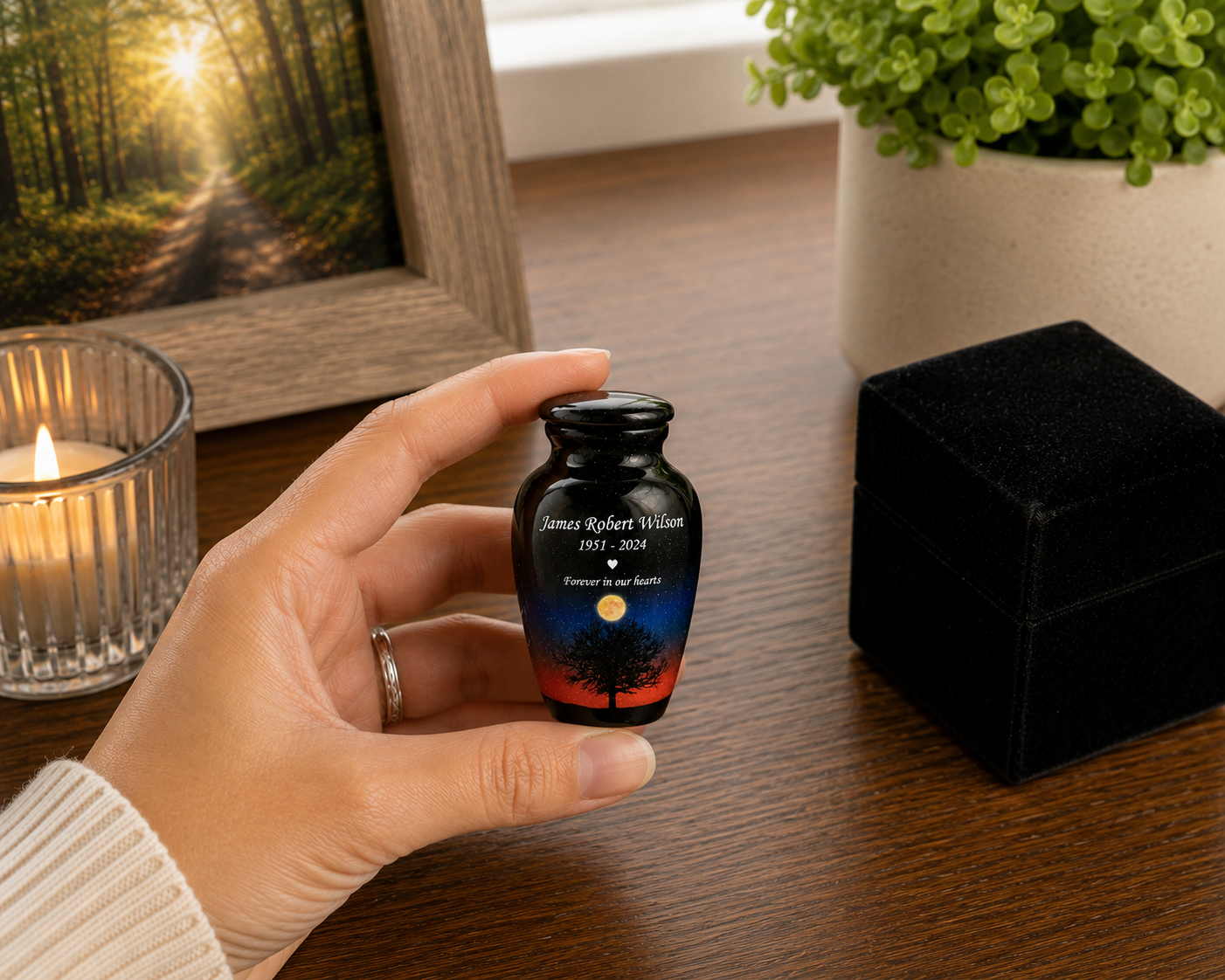 Moonlit Tree Mini Keepsake Urn