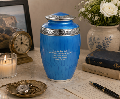 Adult Large Urn Classic Blue Urn