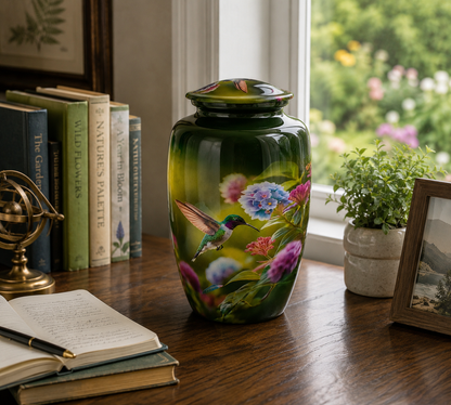 Hummingbird Garden Adult Cremation Ashes Urn