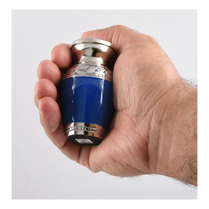Classic Blue Mini Keepsake Urn