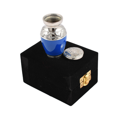 Classic Blue Mini Keepsake Urn