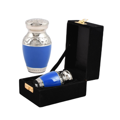Classic Blue Mini Keepsake Urn