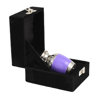 Purple Engraved Mini Keepsake Urn