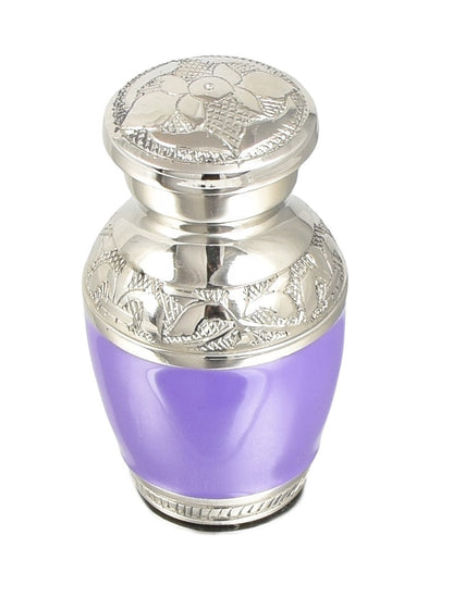 Purple Engraved Mini Keepsake Urn