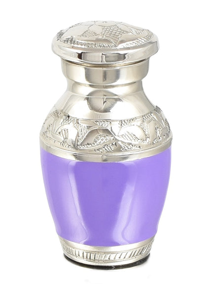 Purple Engraved Mini Keepsake Urn