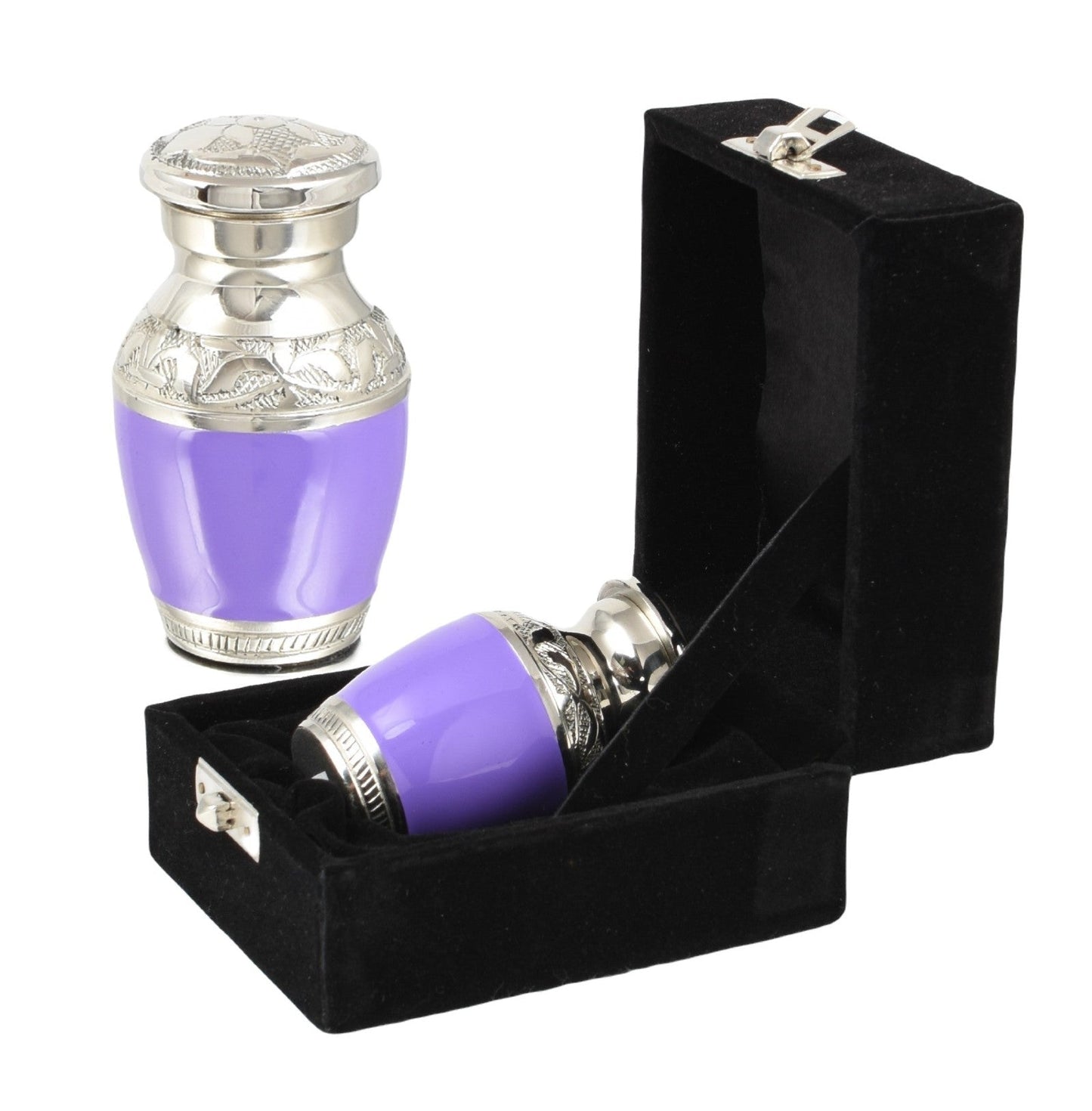 Purple Engraved Mini Keepsake Urn