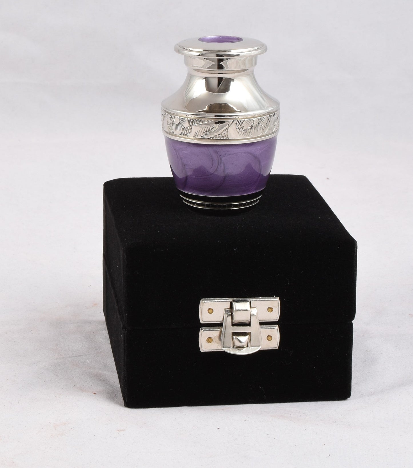 Purple & Silver Embossed Keepsake