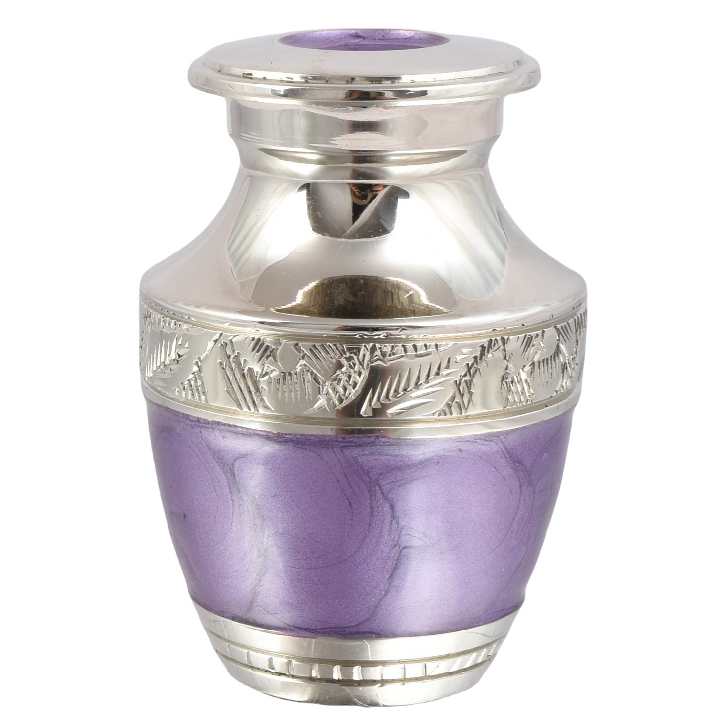 Purple & Silver Embossed Keepsake