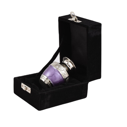 Purple & Silver Embossed Keepsake