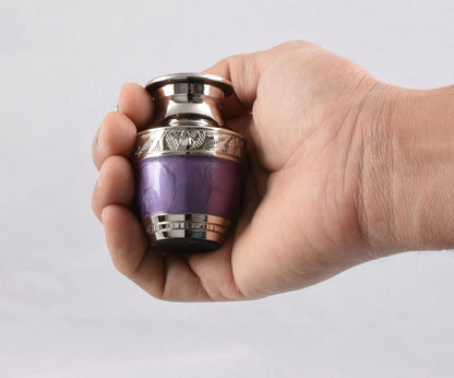 Purple & Silver Embossed Keepsake