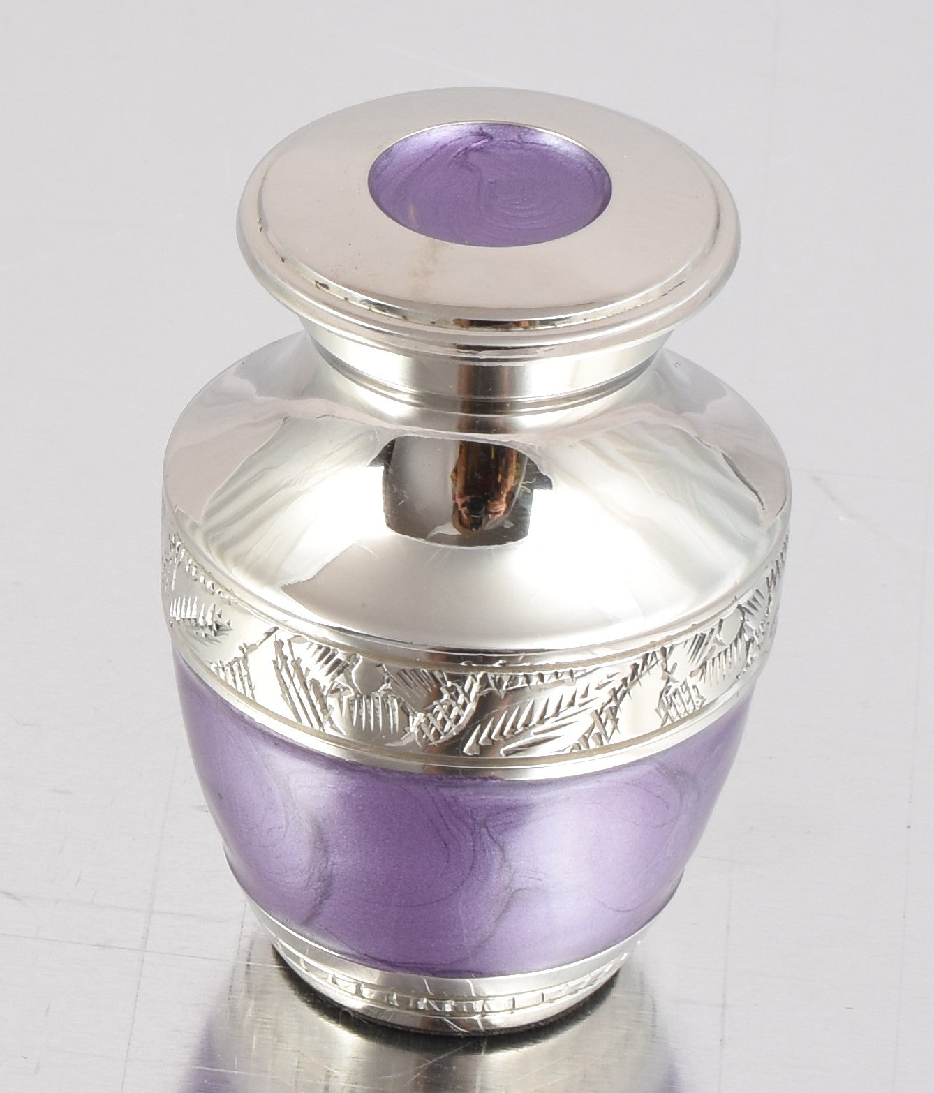 Purple & Silver Embossed Keepsake