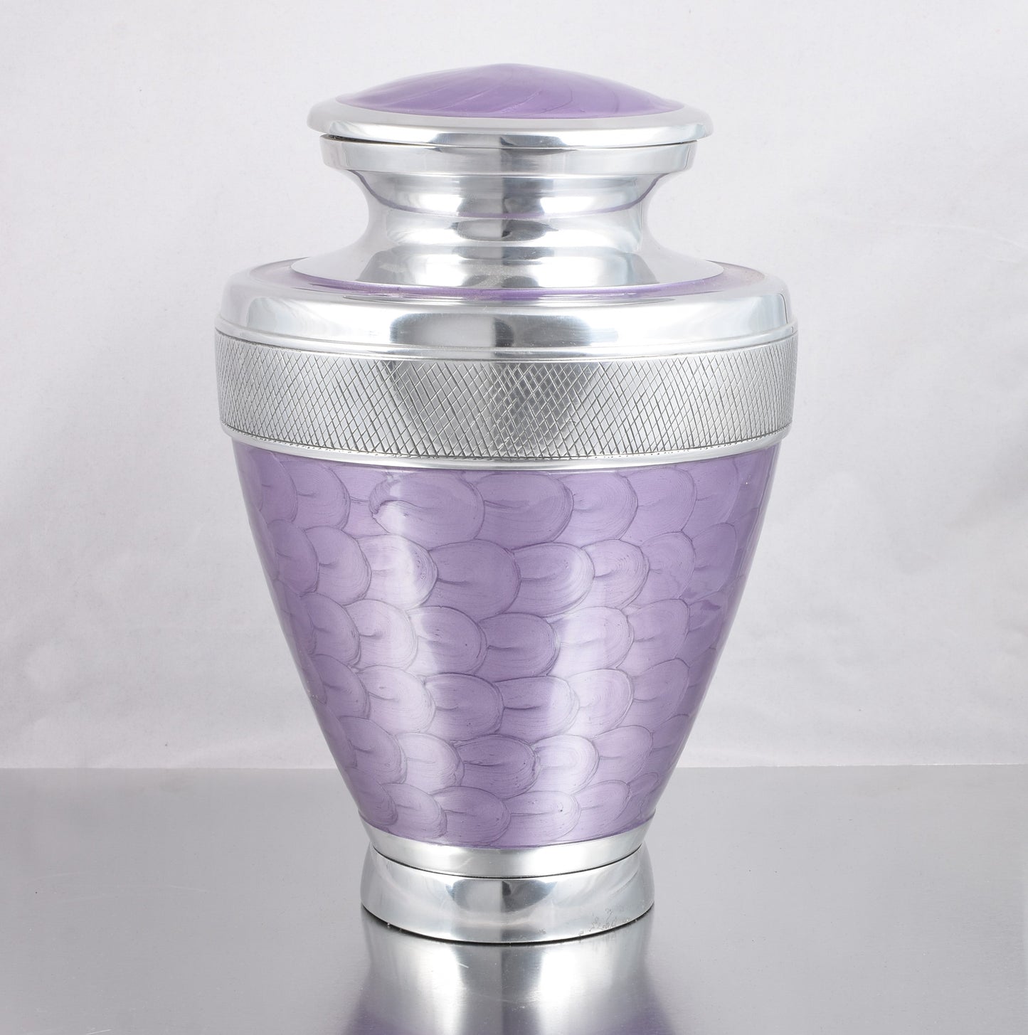 Purple Milano Aluminium Cremation Urn