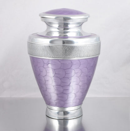 Purple Milano Aluminium Cremation Urn