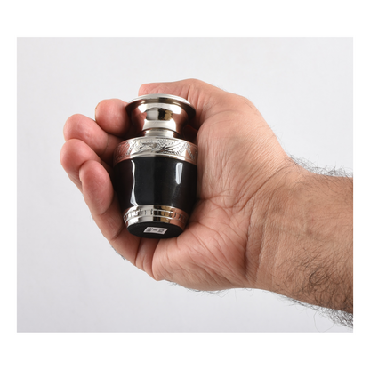 Black & Silver Mini Keepsake Urn