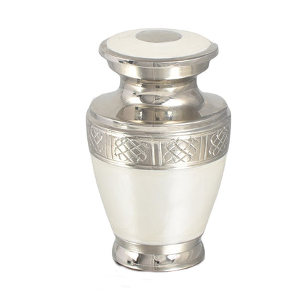 Pearl White And Silver Milano Keepsake