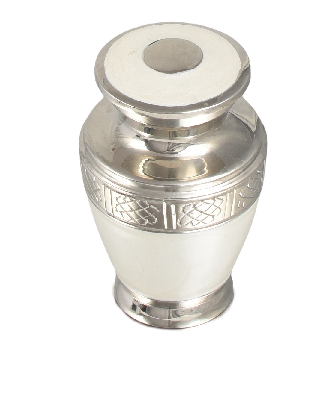 Pearl White And Silver Milano Keepsake