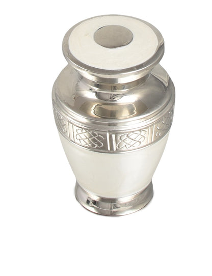 Pearl White And Silver Milano Keepsake