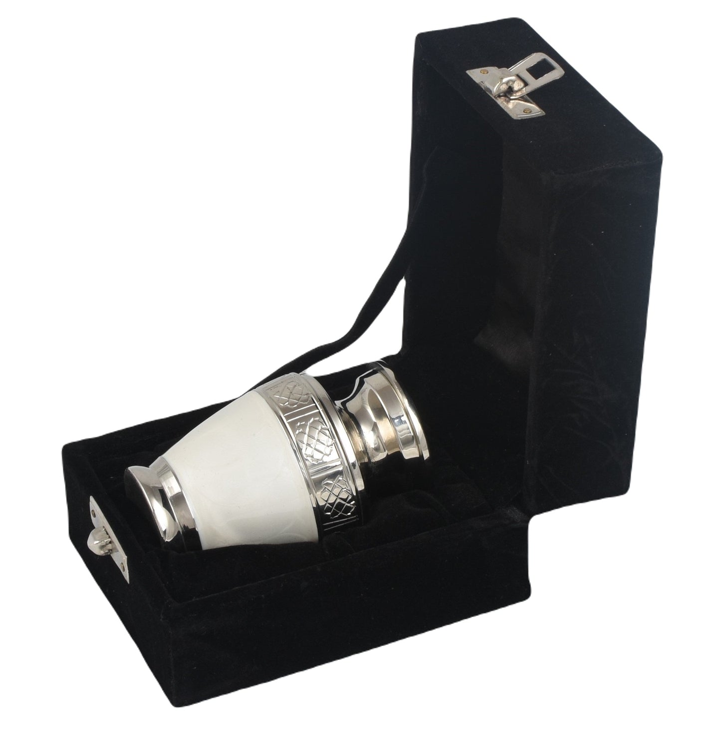 Pearl White And Silver Milano Keepsake