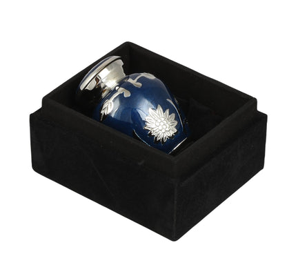Blue Flower Mini Keepsake Urn