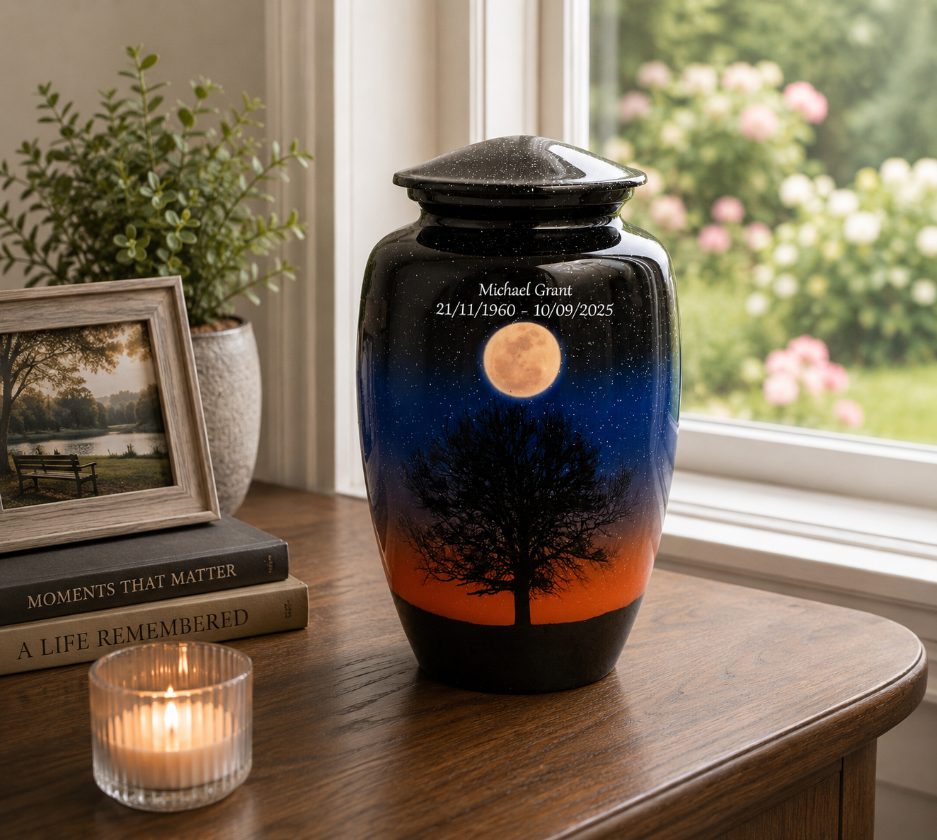 Full Moon Tree Adult Cremation Ashes Urn