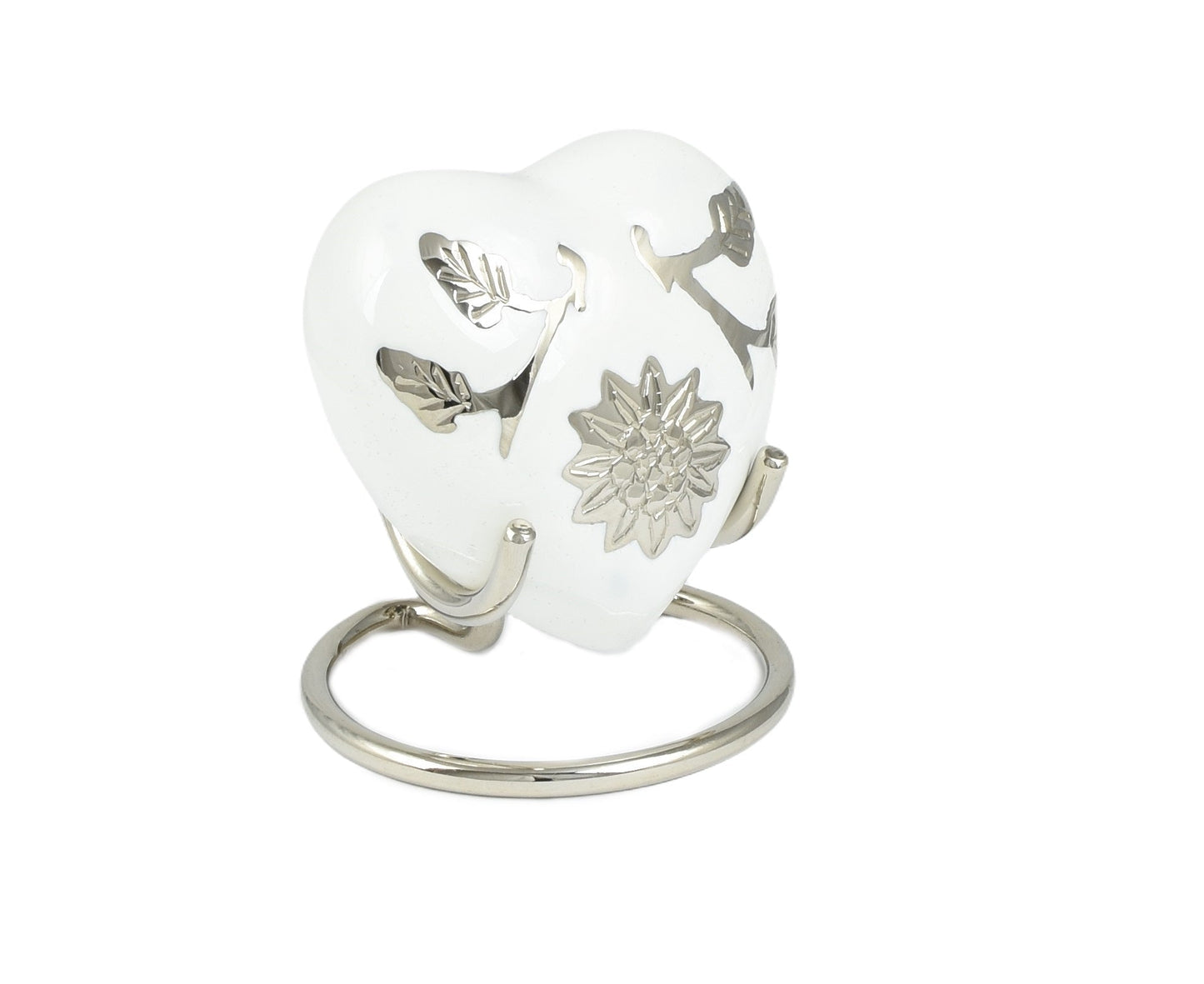New Design Sunflower On White Heart Keepsake