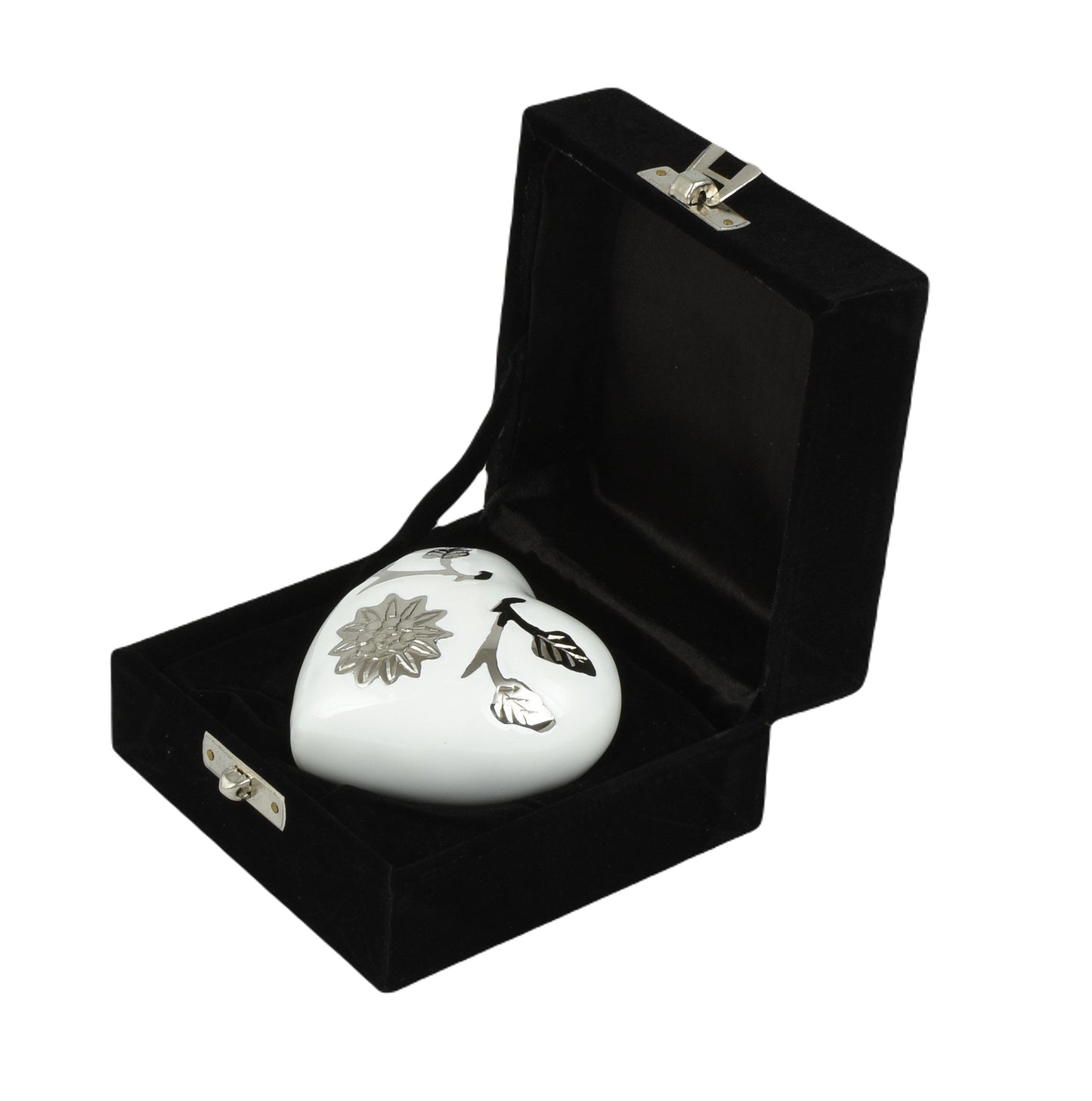 New Design Sunflower On White Heart Keepsake