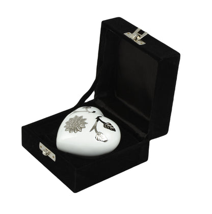 New Design Sunflower On White Heart Keepsake