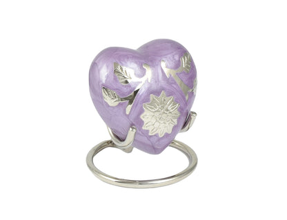 New Design Sunflower On Purple Heart Keepsake