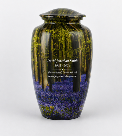 Bluebell Forest Adult Cremation Ashes Urn