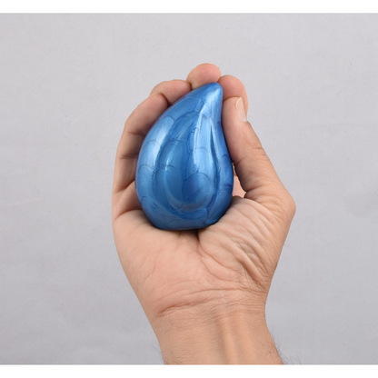 Blue Teardrop Keepsake Urn