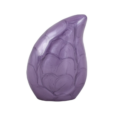 Purple Teardrop Keepsake Urn