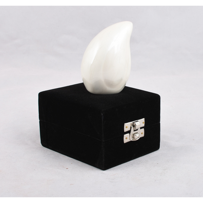 Pearl White Teardrop Keepsake Urn