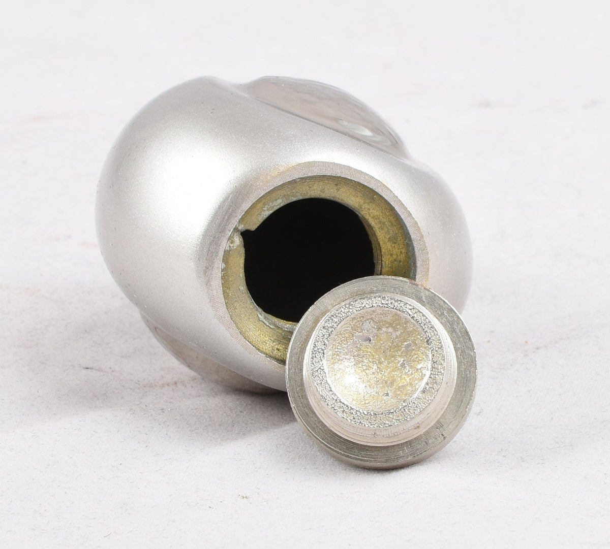 Silver and Slight Hammered Teardrop Keepsake Urn