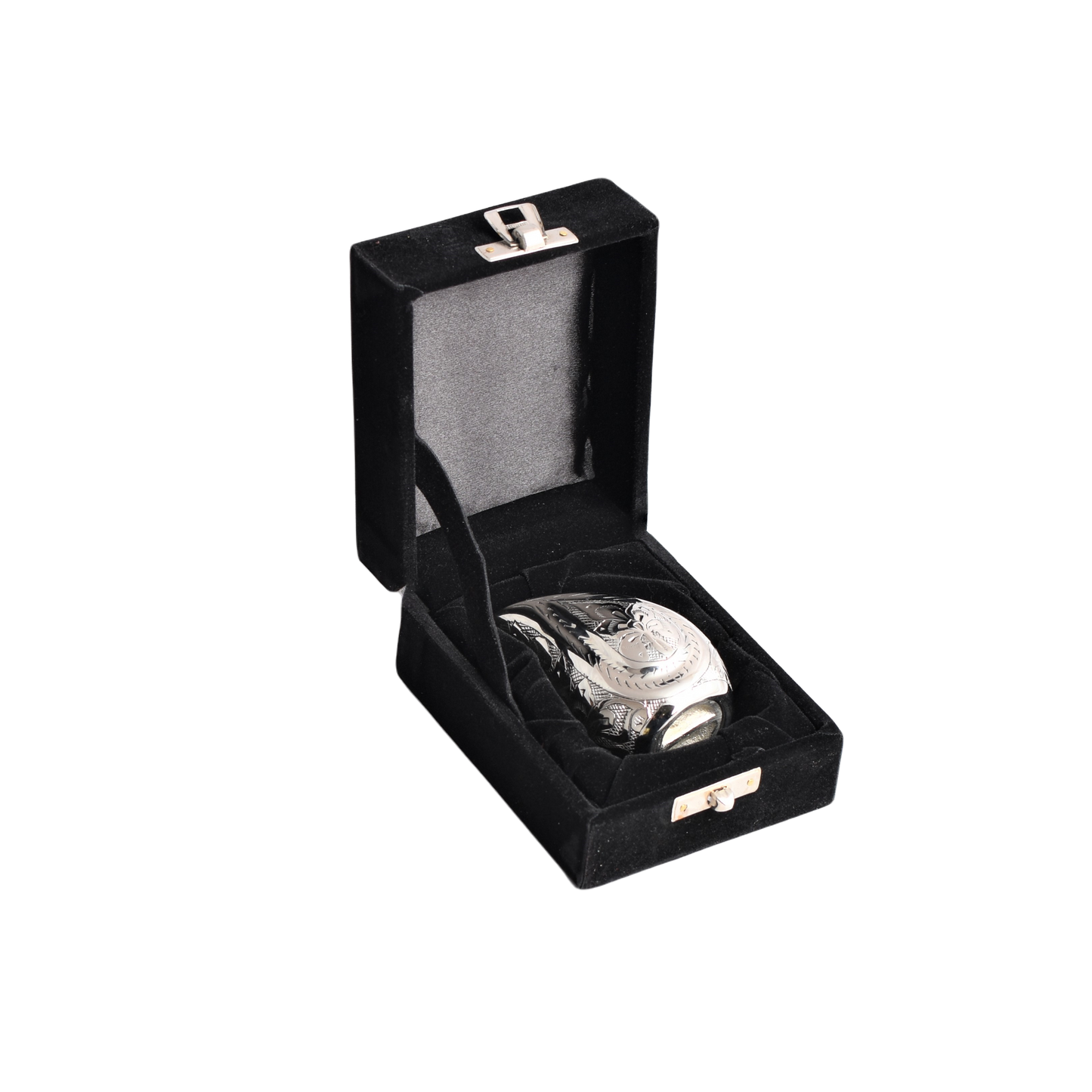 Black and Silver Teardrop Keepsake Urn