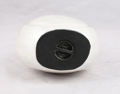 Small Pearl White Teardrop Urn