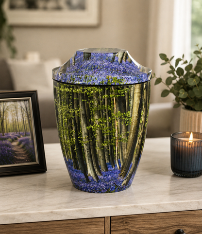 Bluebell Forest Iron Cremation Urn