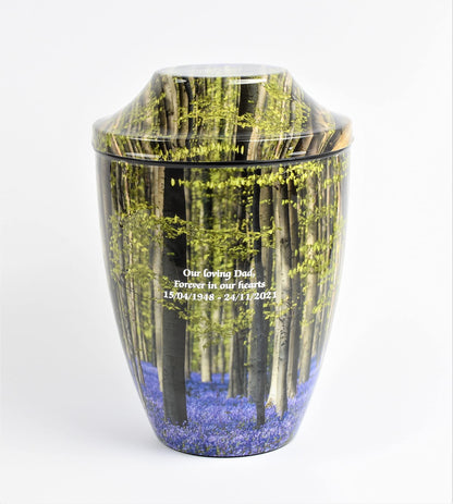 Bluebell Forest Iron Cremation Urn