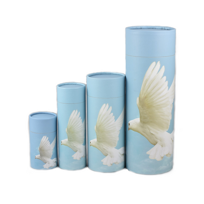 Flying Dove Scatter Tube / Biodegradable Urn - 4 Sizes