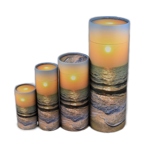 Sunset Scatter Tube / Biodegradable Memorial Urn - 4 Sizes
