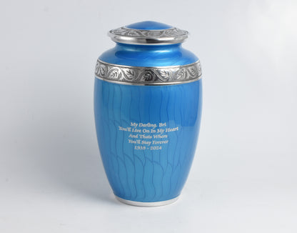 Adult Large Urn Classic Blue Urn